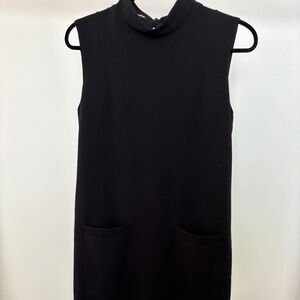 Valerie Dumaine sleeveless black dress,